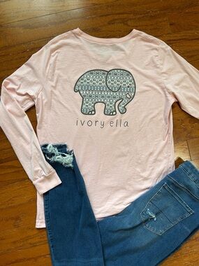Ivory Ella Pink Long Sleeve Tee